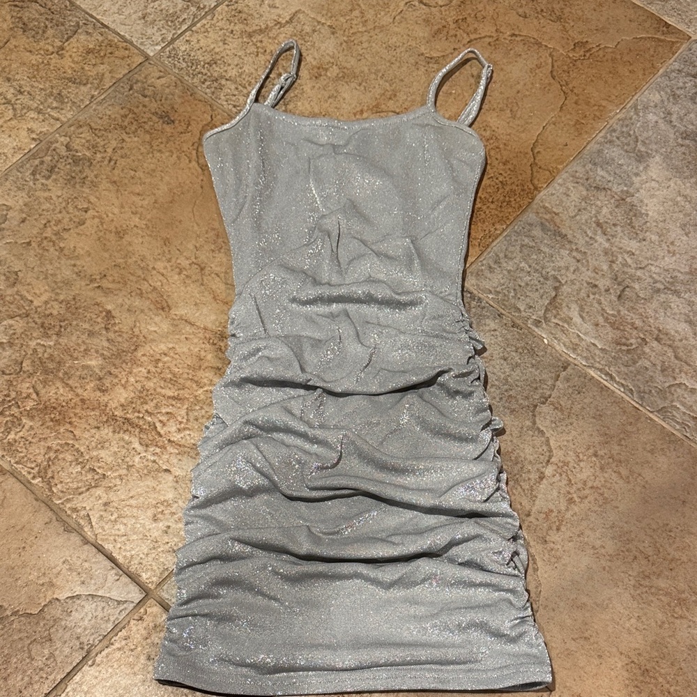 Katie JNYC- tweens/kids Silver Dress